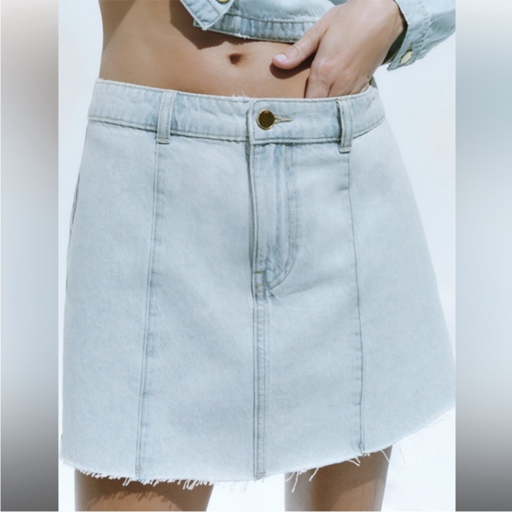Zara Z1975 DENIM MINI SKIRT